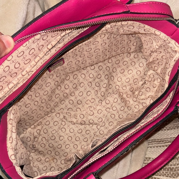 Guess Pink Patterned Satchel - Picture 9 of 11